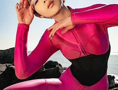 person wearing a wetsuit